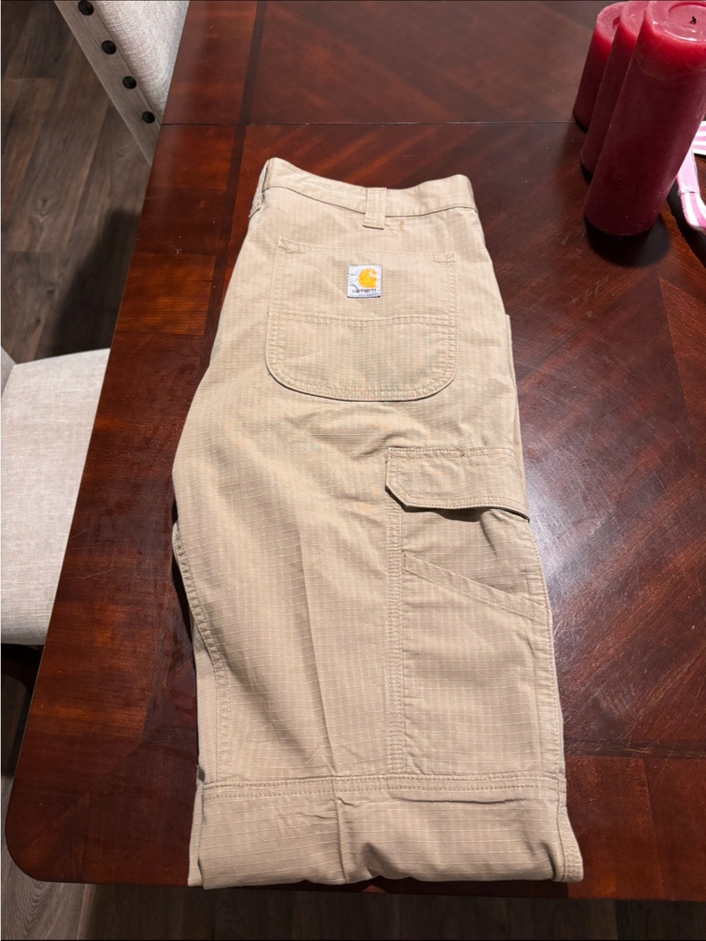 Carhartt Men’s Khaki Cargo Work Pants